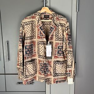 Beams: Block Print Elephant Jacket